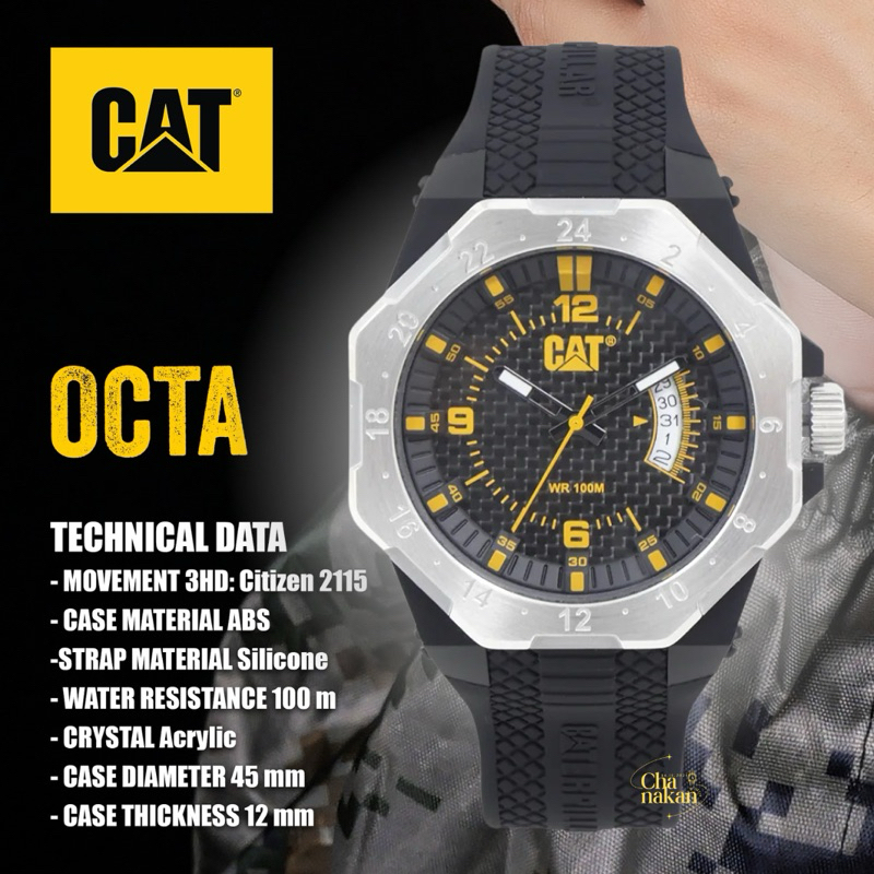 CAT WATCH #CATERPILLAR รหัส LM.141.21.137 LIMITED EDITION OCTA ของแท้100% ประกันศูนย์ไทย 1 ปี #นาฬิก