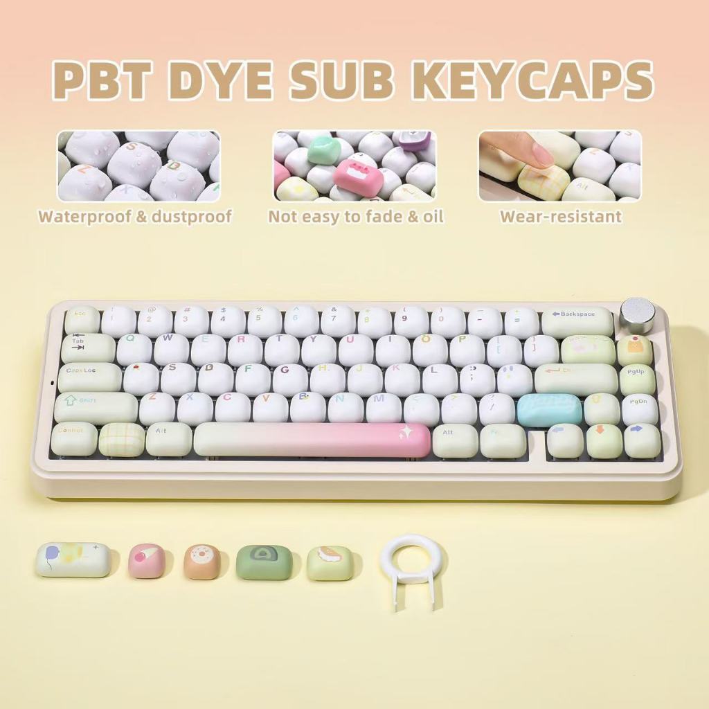 [โค้ดคุ้มลด20%] YUNZII MOG KEYCAP คีย์แคปสุดน่ารัก Ice Cream Doodle keycap คีย์แคป น่ารัก ราคา ถูกที่สุด ดีลบีเคเค แกลเลอรีภาพที่ 4