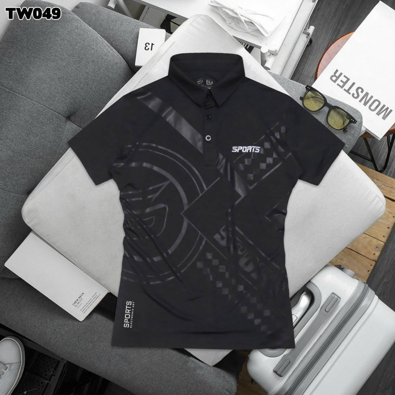 พร้อมส่ง! เสื้อกีฬาสปอร์ตคอปกเข้ารูป ผู้หญิง SPORTS เสื้อบอล มีครบไซส์ผ้านิ่มใส่สบายใส่ออกกำลังกาย ระบายความร้อนได้ดี