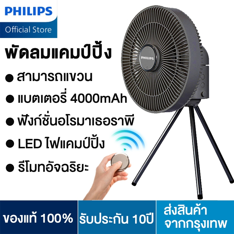 พัดลมแคมป์ปิ้ง พัดลมตั้งโต๊ะ พัดลมพกพา 5in1 แขวนได้ ไฟส่องสว่าง ฟังก์ชั่นกลิ่นหอม พัดลมไร้สาย พัดลมสามขา พัดลมโคมไฟ