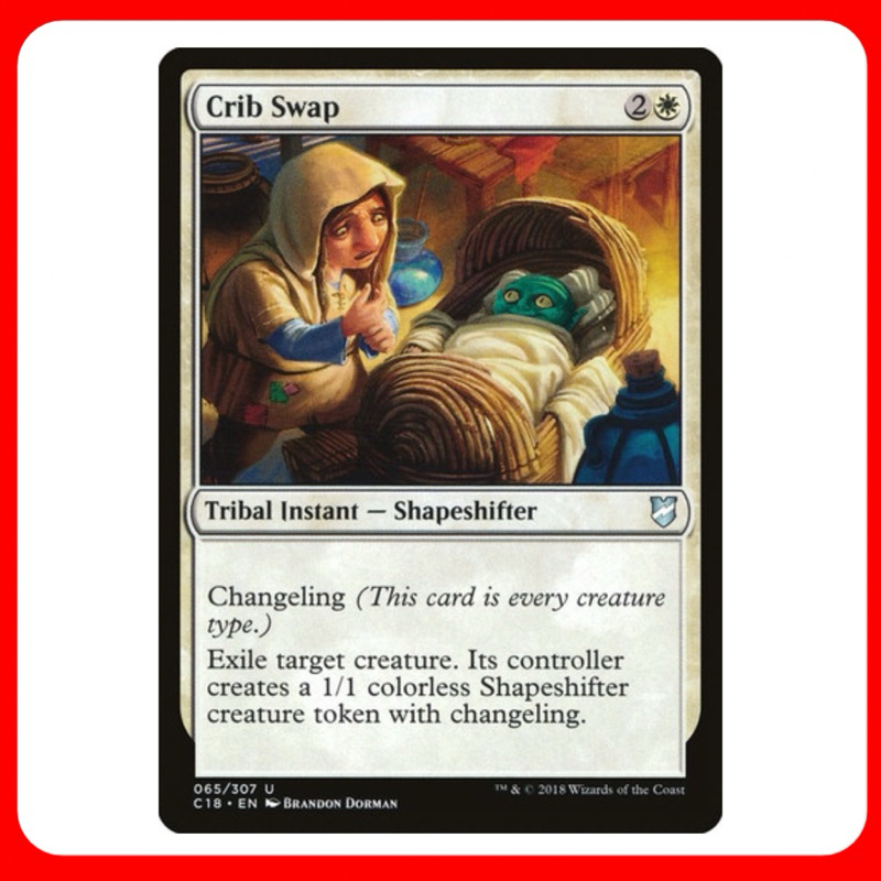 [MTG] Crib Swap [C18] [WHITE] [UNCOM] [NORMAL] [ENG] (การ์ดเมจิค / Magic the Gathering) [EDH]