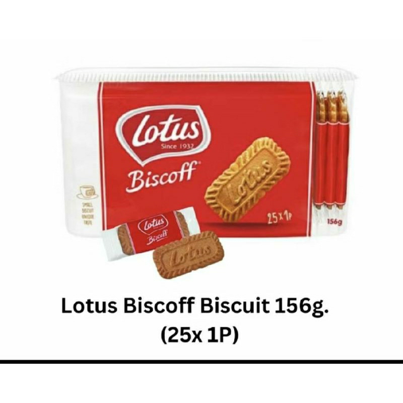 Lotus Biscoff Biscuit มี 2 ขนาด แบบแยกซอง (186gExp16/02/2026)(156gExp18/05/2026)