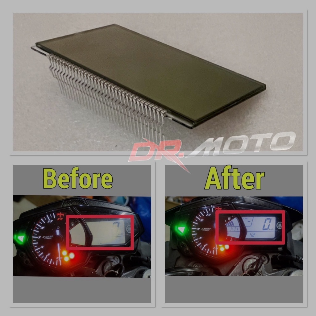 YZF R3, MT.3 LCD ไมล์ จอแก้ว  LCD มาตรวัดความเร็วดิจิตอล สุดพรีเมี่ยม!