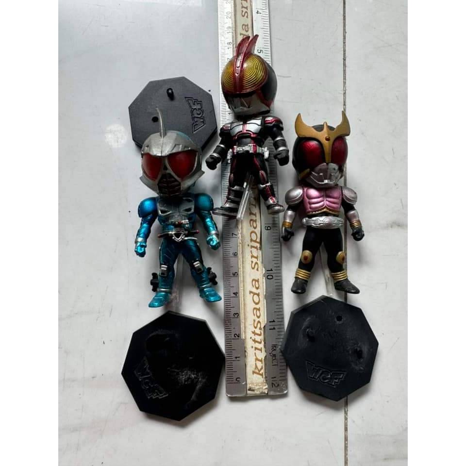 Figure  โมเดล Kamen Rider WCF - Acceltrial  Faiz Kuuga Mighty  Birth  - ไอ้มดแดง Set