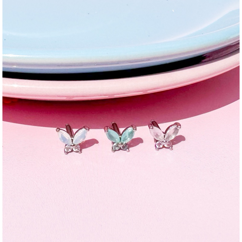 จิวต่างหูเกาหลี More Than Piercing: A143 Butterfly 3 Colors