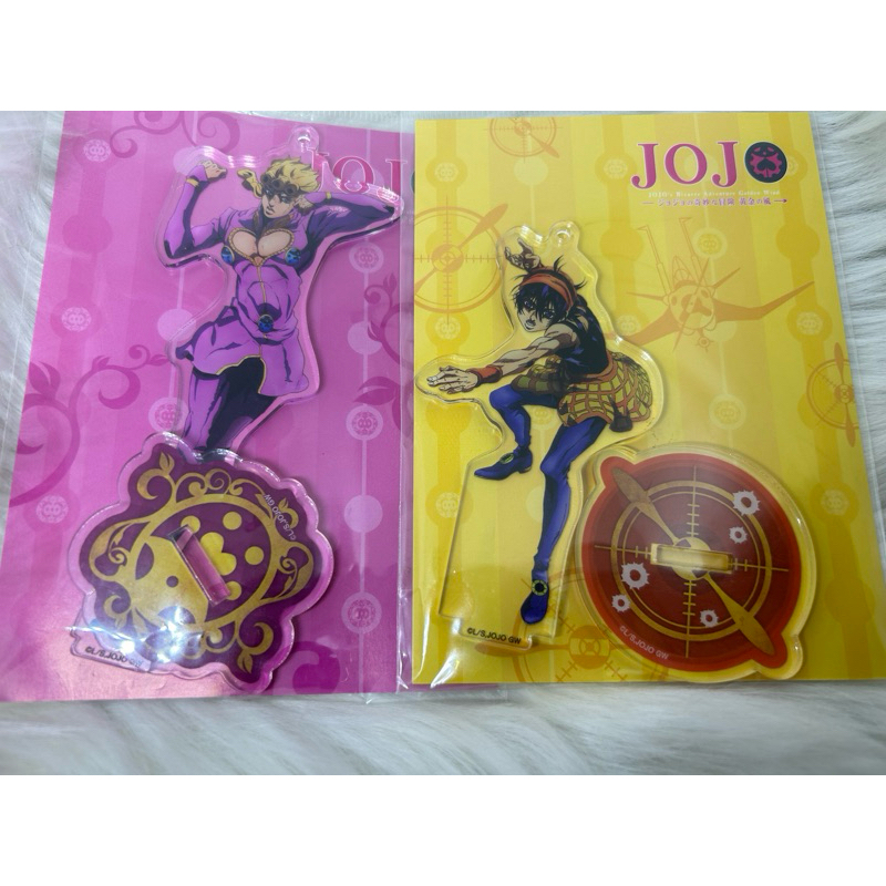 Lumine JoJo Acrylic Stand Keychain Giorno Giovanna/Narancia Ghirga