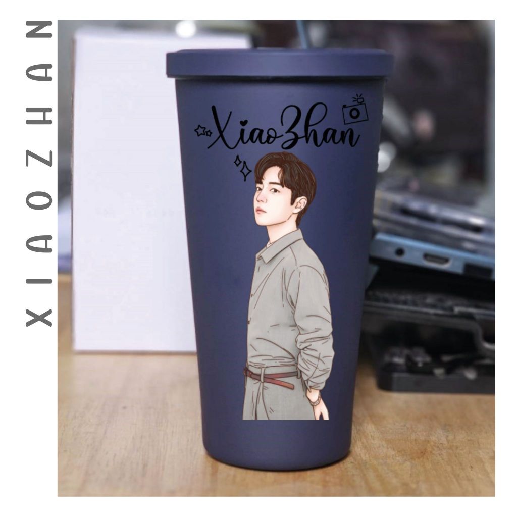 XD1. แก้วเก็บอุณหภูมิลาย Xiao Zhan : Xaozhan : เซียวจ้าน : นักแสดงจีน : ดาราจีน : ซีรี่ย์จีน
