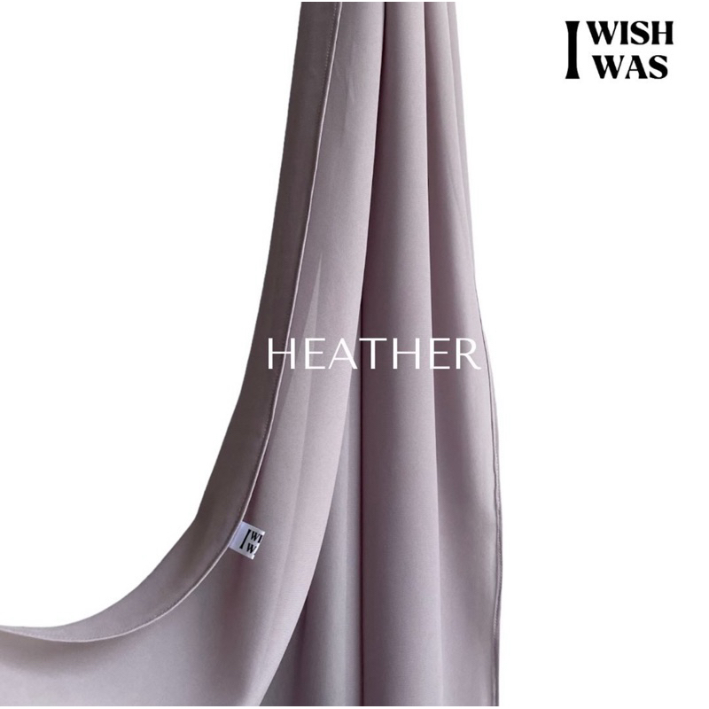 hijab premium chiffon สีheather ม่วงตุ่นๆ