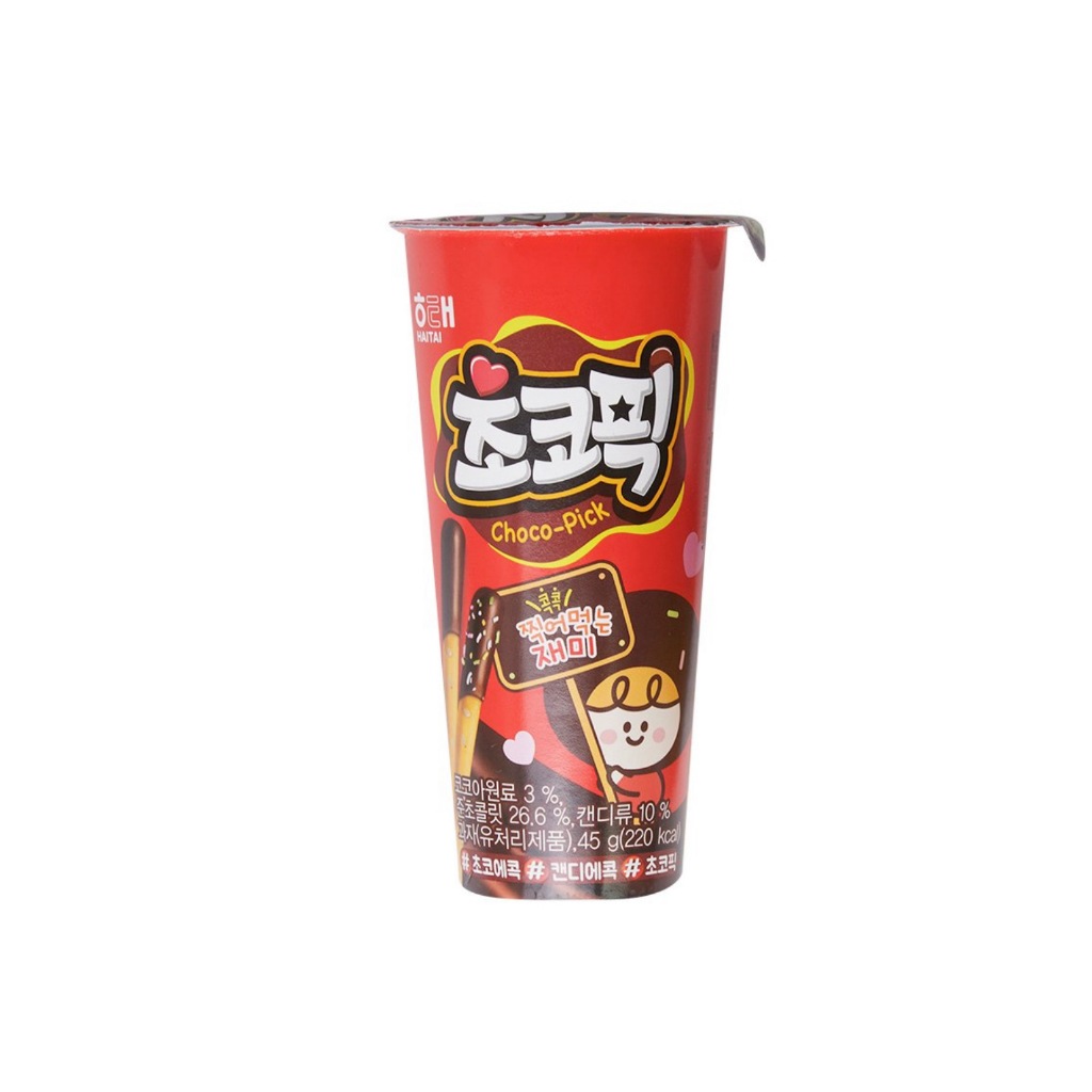 [ของแท้] 초코픽 HAITAI Choco Pick (ขนมช็อกโกพิค) 45g