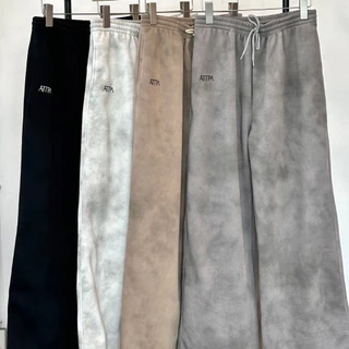 Atipashop - LIA WARMY PANTS กางเกงวอร์ม สีมัดย้อม กรีนหลังรีเฟล็กซ์