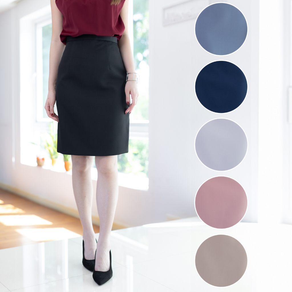 Narinari : PK01 Classic Pencil Skirt กระโปรงทรงสอบ