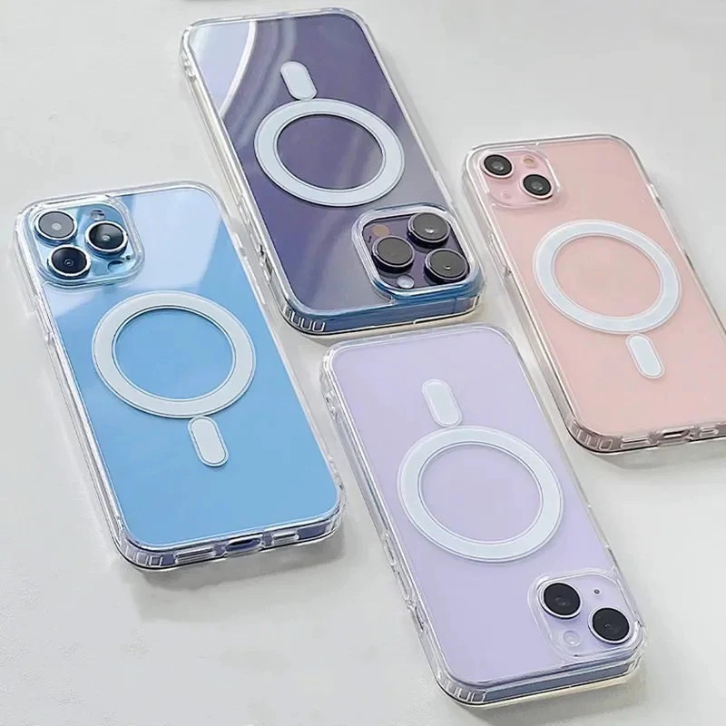 [ส่งจากไทย เร็ว 1-2วัน] เคสใสแม่เหล็ก เคสโทรศัพท์ สำหรับ 16pro max / 15plus / 14pro / iphone 11 / SE3 / SE2 / 8plus