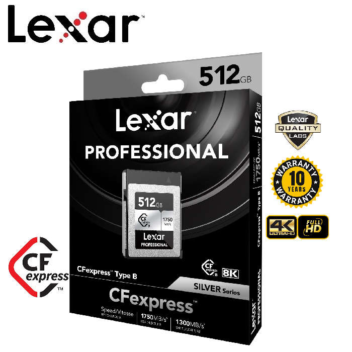 Lexar 512GB Professional CFexpress Silver (Type B)