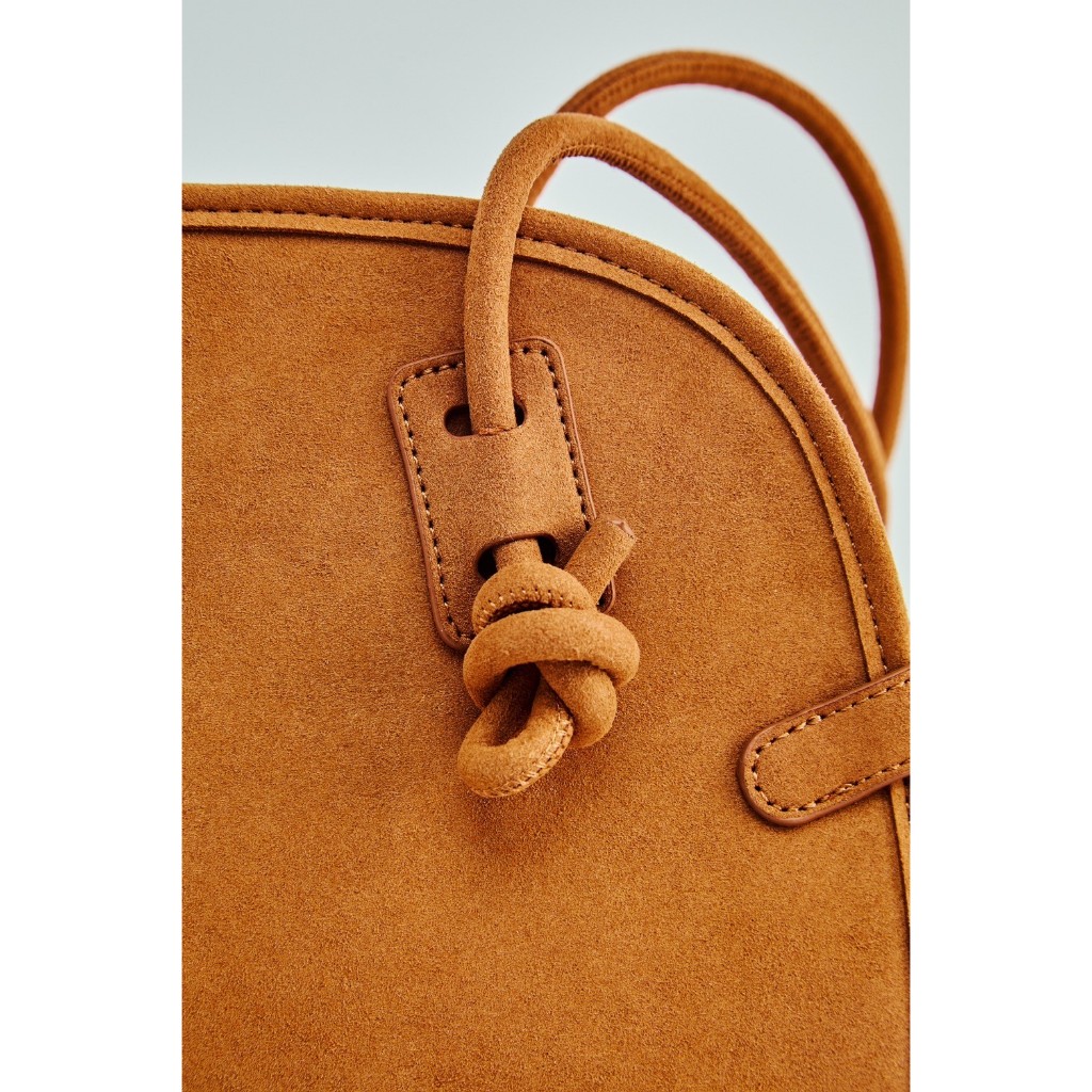 POLARBOLL - LA ROCHE SUEDE กระเป๋าสะพายใบใหญ่หนังกลับ PU Premium