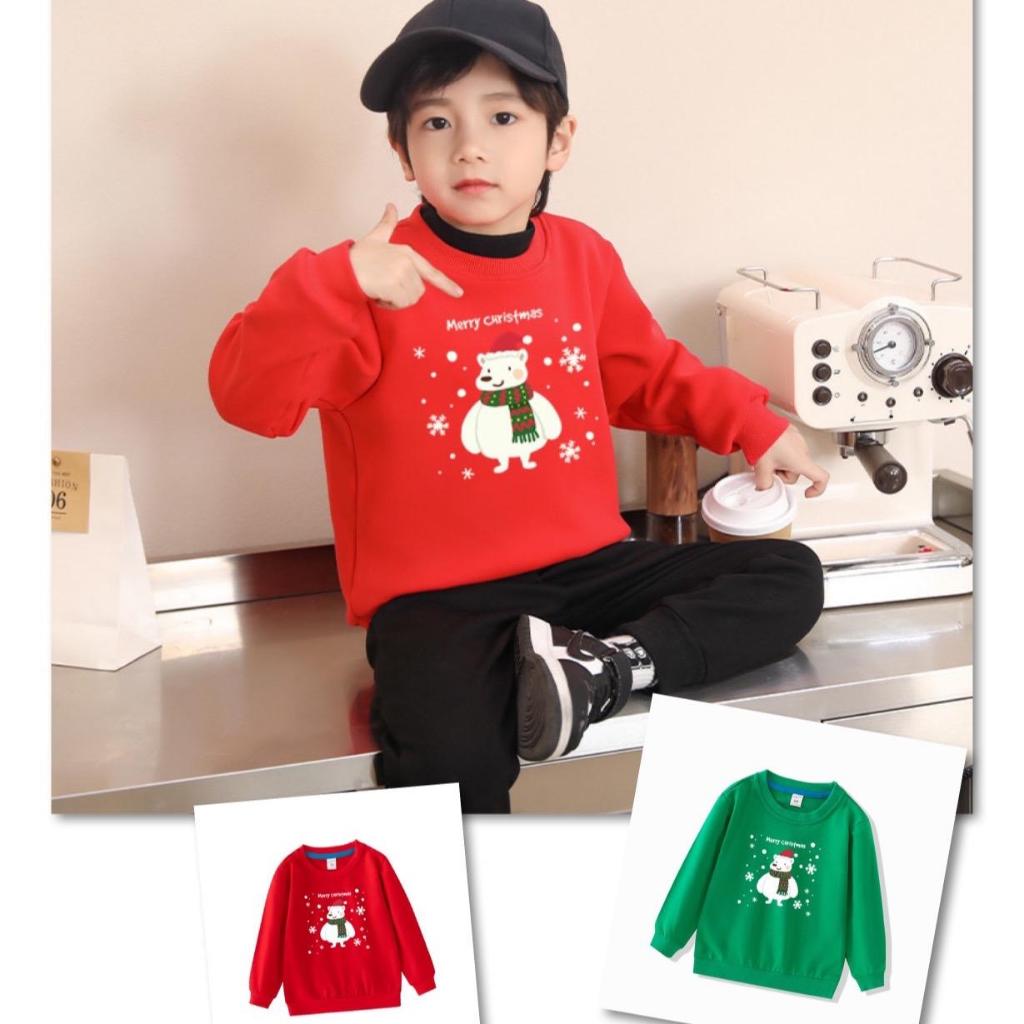 F62-F63 เสื้อแขนยาวลายคริสต์มาสผ้าcontton