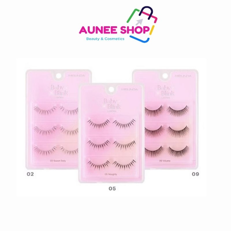 ส่งฟรี/มีไลฟ์  MC9139 MEILINDA BABYBLINK LASHES ขนตาปลอมแบบ 3 คู่