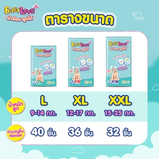 เบบี้เลิฟ ทอล์กกี้แพ้นท์ จัมโบ้ ไซส์ XL 36ชิ้น