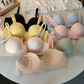 MW142 สินค้าพร้อมส่งจากไทย เสื้อในไร้โครงสีพาสเทล 3 ตะขอเสริ…