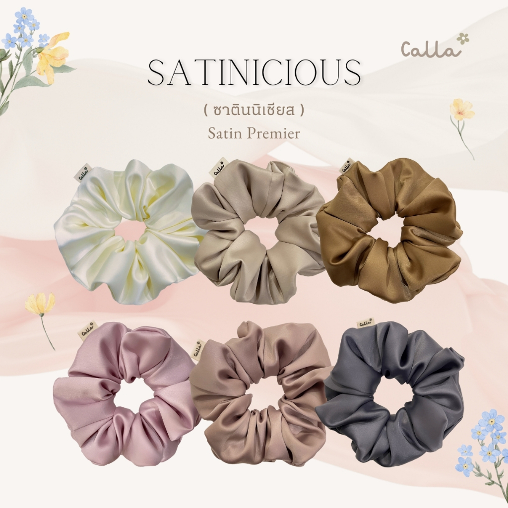 (New Collection) คาล์ล่า Satinicious Collection (Satin Premier) ยางมัดผม