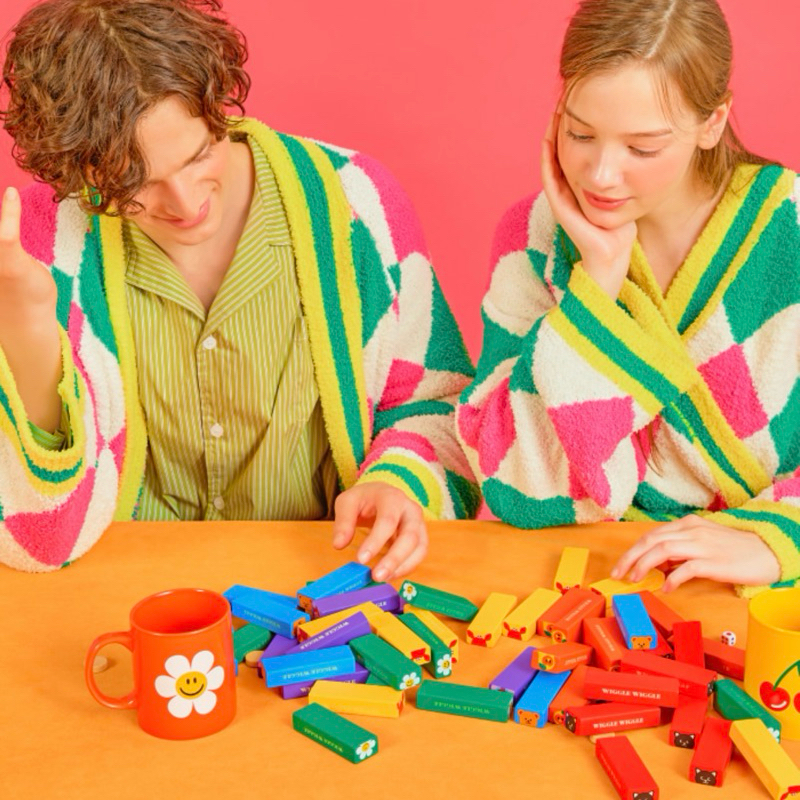 พร้อมส่ง🌈Wiggle Wiggle ของแท้ 💯 บล็อกตัวต่อ Wood Block Set ของเล่น เกมส์ไม้จังก้า บล็อกไม้ เกมส์ไม้ตึกถล่ม 87009