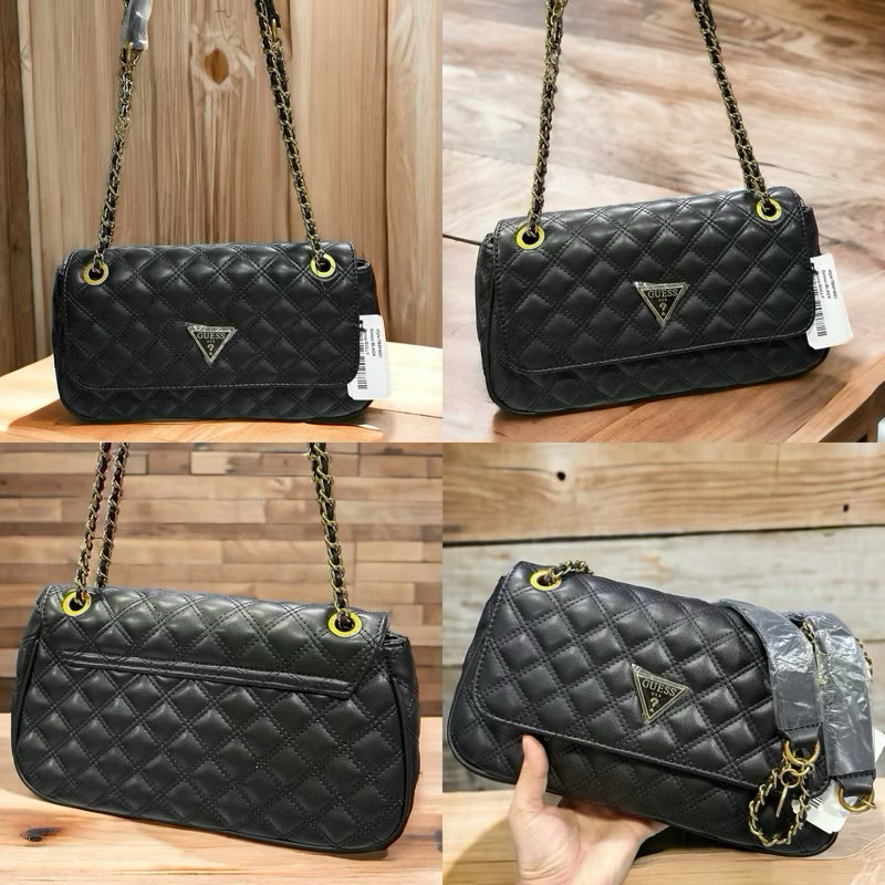 พรีออเดอร์10วัน Guess สะพายข้าง งาน outlet สายโซ่สีทองคล้อง งานเรียบหรู