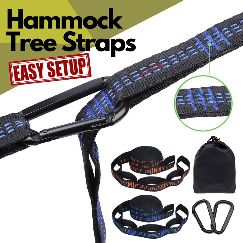 Hammock Tree Straps สายเชือกเปล สำหรับใช้ในการผูกเปลกับต้นไม้