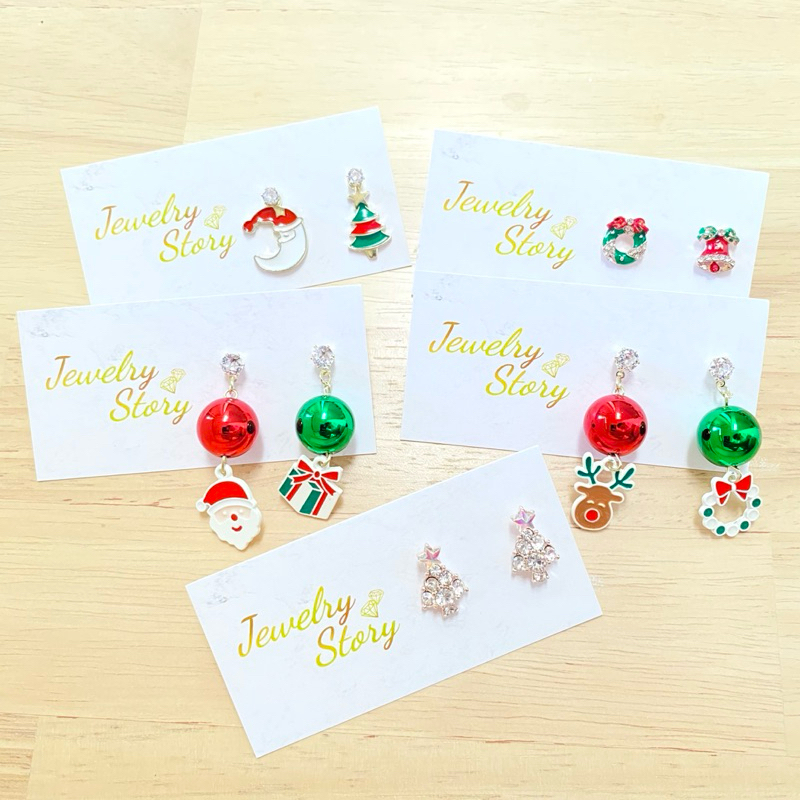 ต่างหู christmas คริสมาส 🎄❄️
