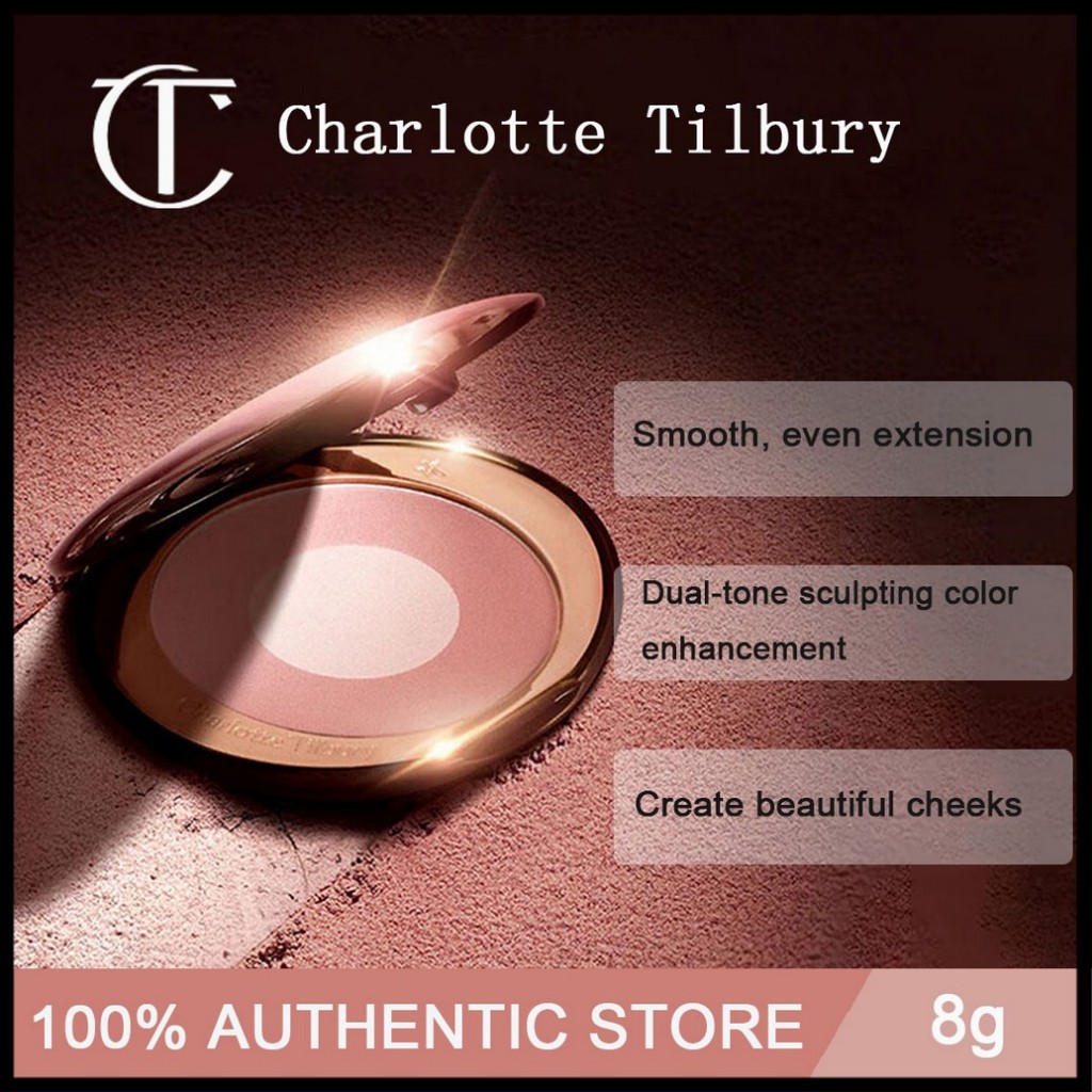 ของแท้ 100% Charlotte Tilbury Cheek to Chic Swish & Pop Blush #Pillow Talk #First Love 8g