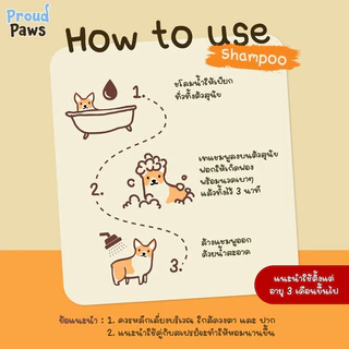 Proud Paws แชมพูอาบน้ำสัตว์เลี้ยง บำรุงขนแข็งแรง ลดกลิ่น ลดขนหลุดร่วง