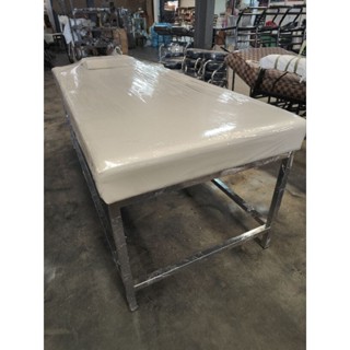 เตียงนวดตัว ขาสีขาว 80*180*72 cm. เตียงสปา เตียงคลินิก มาตรฐ…