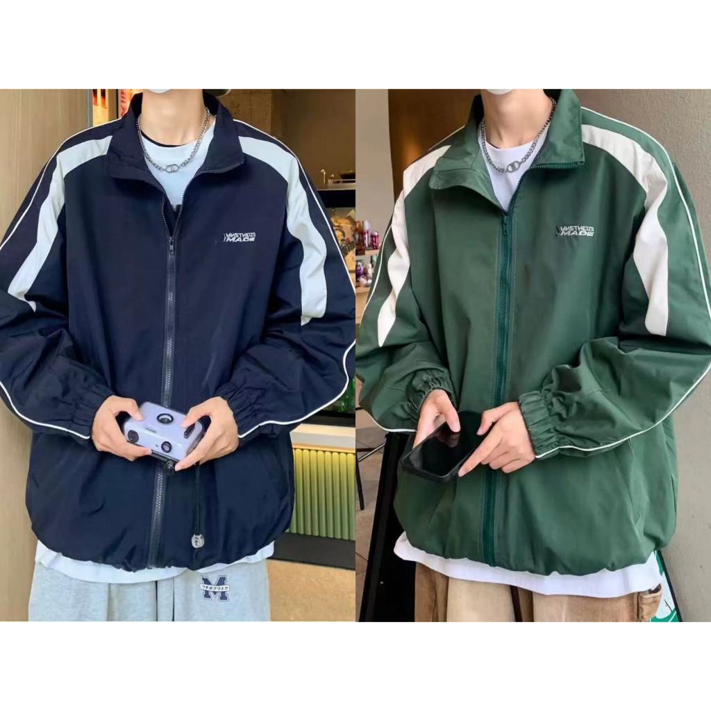 MCTE เสื้อแจ็กเก็ตลําลอง ทรงหลวม เข้ากับทุกการแต่งกาย แฟชั่นฤดูใบไม้ผลิ และฤดูใบไม้ร่วง สไตล์เกาหลี สําหรับผู้ชาย #R6632