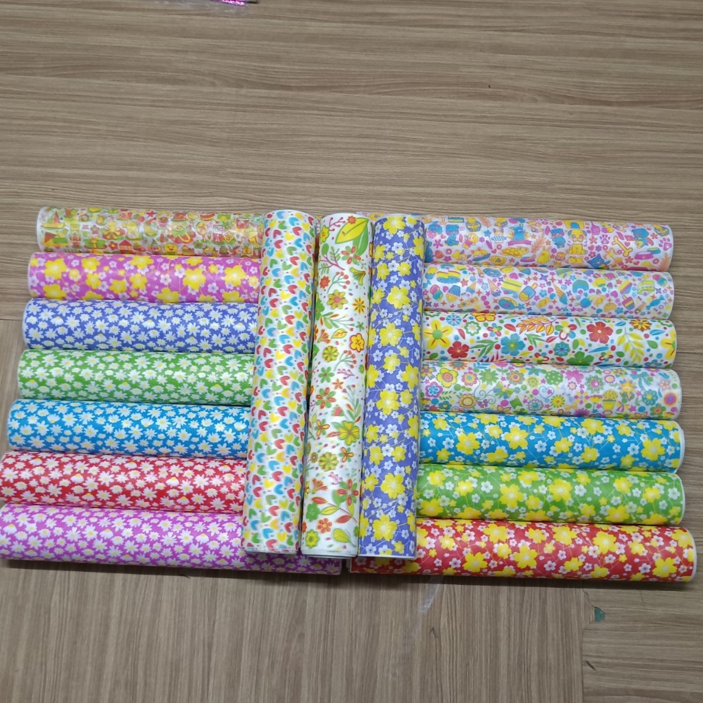 กระดาษสาเกาหลีเนื้อแข็ง แบบม้วน สีสดใส หน้ากว้าง 54cm. ยาว25หลา  สำหรับใช้ห่อช่อดอกไม้ ห่อของขวัญ - รูปที่ 6