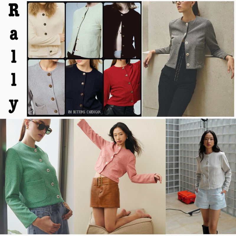 ✅พร้อมส่งทุกสี S/ M✅ Rally Movement : Cardigan/ Jacket [ของแท้💯 แม่ค้าซื้อจากช้อปสยามค่ะ]