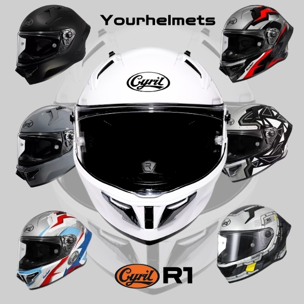 ฟรี!!!ชิลด์SMOKE - หมวกกันน็อค Cyril R1 หมวกกันน็อคสัญชาติอเมริกา // หมวกกันน็อคเต็มใบ #YourHelmets #ส่งเร็ว!!! มาตรฐาน