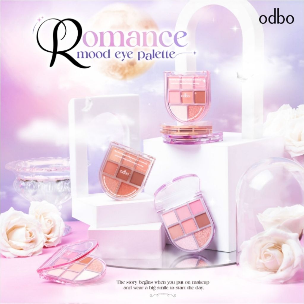 odbo Romance Mood Eye Palette อายแชโดว์ 8 เฉดสี  OD2023