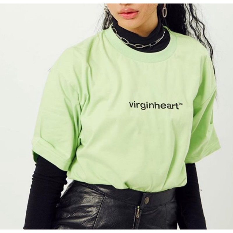 VGH Logo T Shirt เสื้อโอเวอร์ไซส์ นีออนเขียว