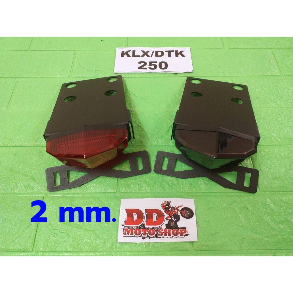 ท้ายสั้น KLX250 DTK250 D-TRACKER250 #มีไฟเลี้ยวในตัว #โครงเหล็กหนา 2.0 มม. ไฟท้ายKLX250 D-TRACKER250