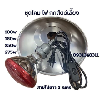 ชุดโคมแสตนเลส12นิ้ว ช่วยกระจายความร้อนได้ดีขึ้น 100w/150w/250w/275w
