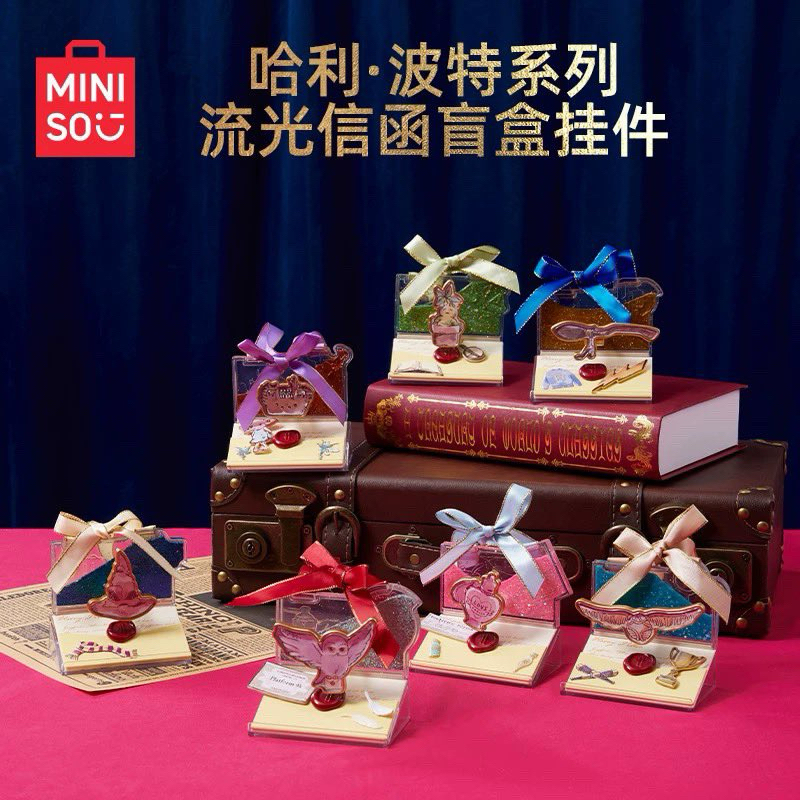 (พร้อมส่งจากไทย ) MINISO x HarryPotter Floating Letter Series Blind Box Pendant ‘