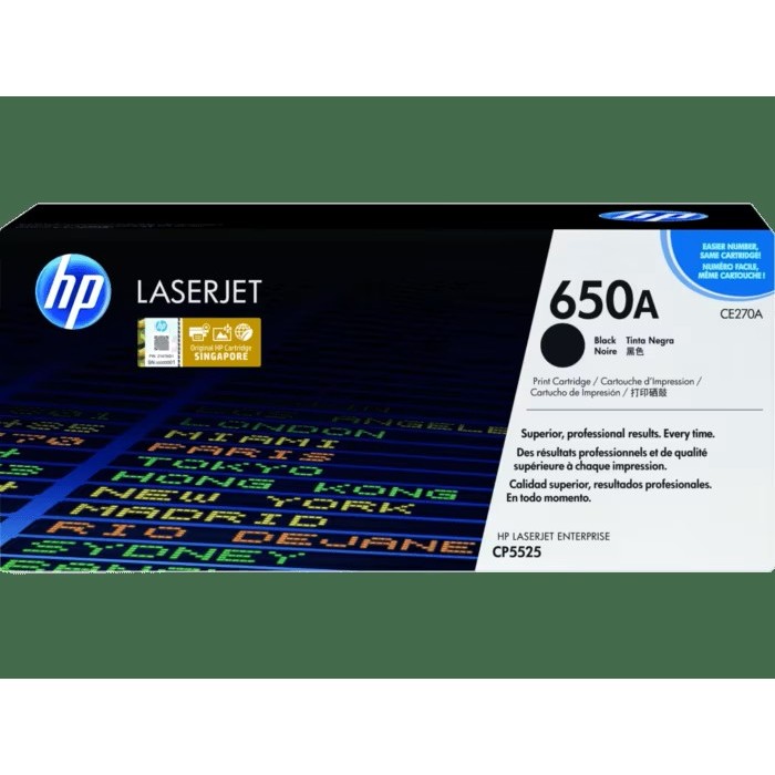 Hp 650A หมึกแท้ CE270A Bk CE271A C CE272A Y CE273A M M750DN M750N M750XH CP5525DN CP5525N CP5525XH