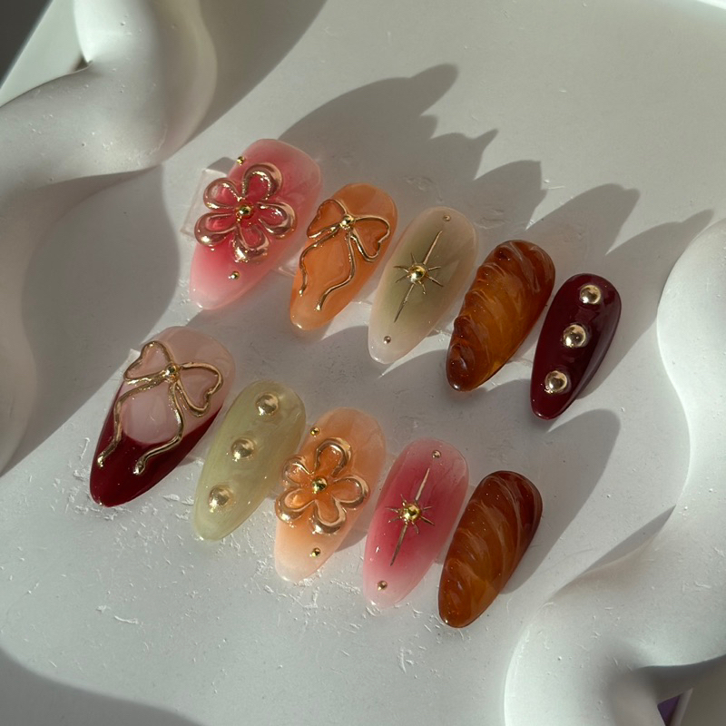 เล็บปลอม pvc nails 188 ( ถ่ายรูปจากงานจริงทุกชิ้น )