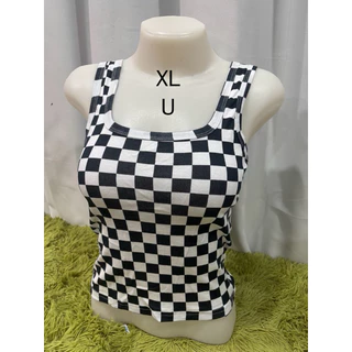 เสื้อกล้ามคอยูสั้นXL เอวลอย ผ้ายืดใส่สบายไม่ร้อน ใส่ได้ทุกโอกาส