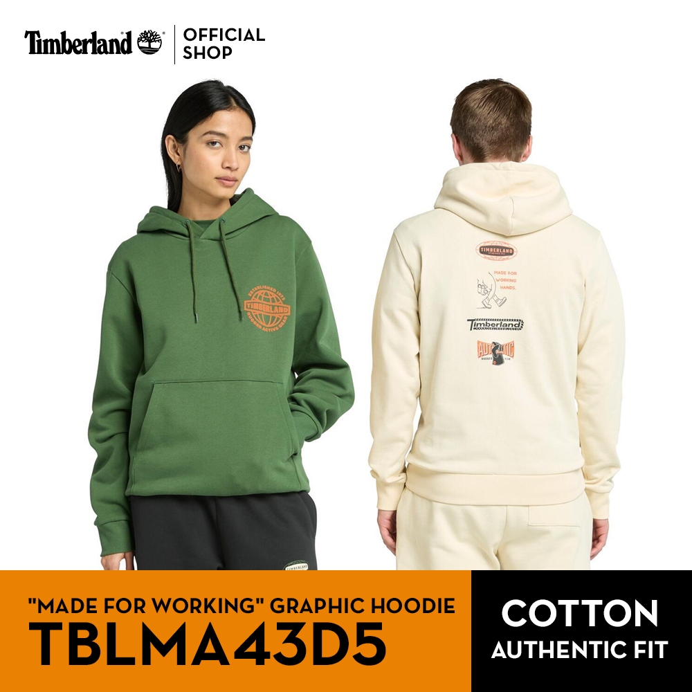 Timberland All Gender “Made For Working” Graphic Hoodie ฮู้ดดี้ (TBLMA43D5)