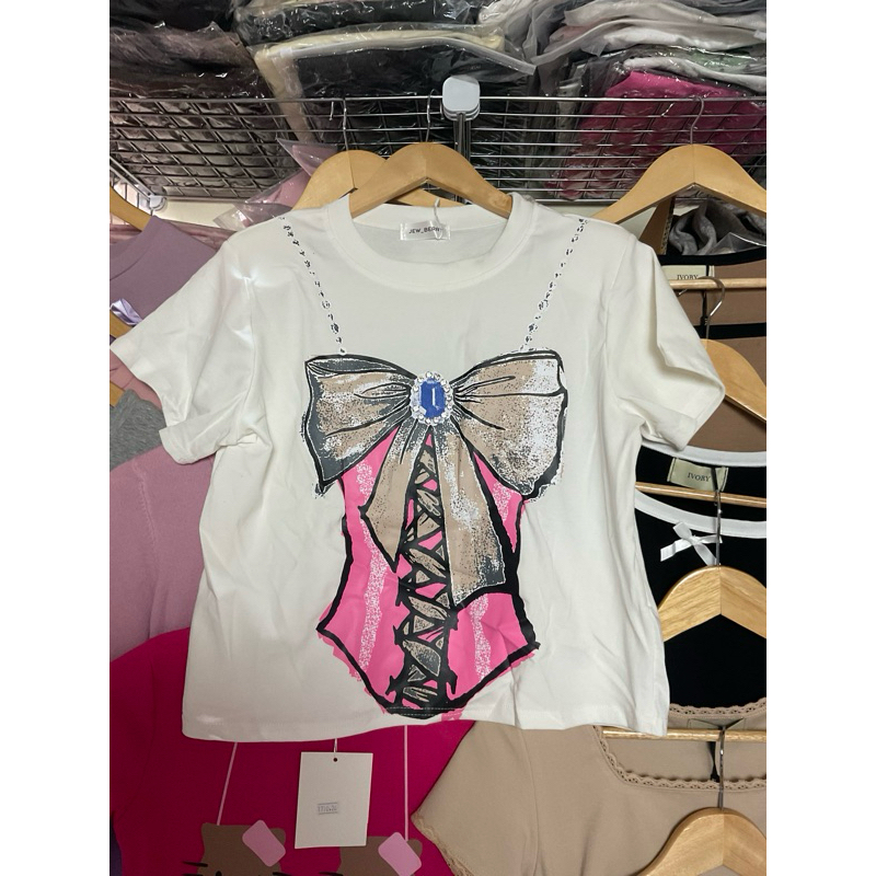 เสื้อยืดoversize ใส่แมทส์ง่ายน่ารักมาก(อก38-จะเก็บ42” ยาว 20)