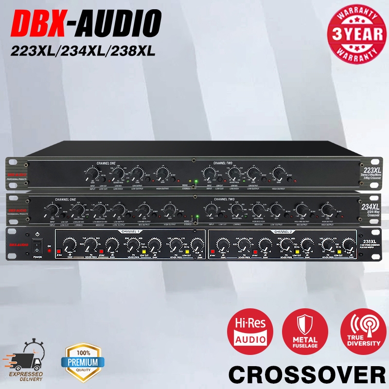 DBX-AUDIO 223XL/234XL/238XL Electronic crossover,เครื่องแยกสัญญาณเสียง, ครอสโอเวอร์ ซับวูฟเฟอร์ ster