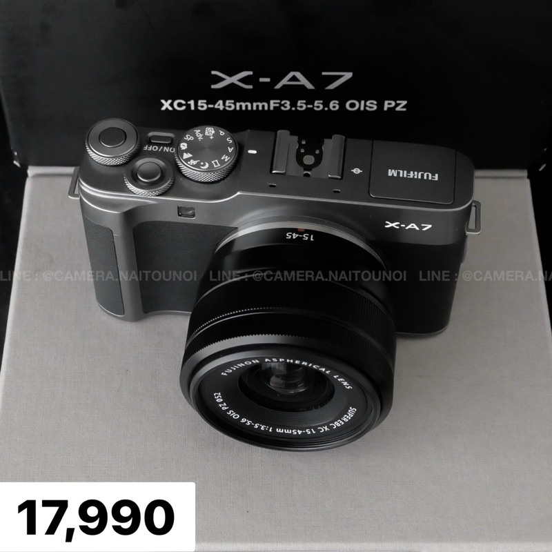 ( Used!! ) Fujifilm X-A7 Grey + Fuji 15-45 F3.5-5.6 OIS PZ < Mint+ >
