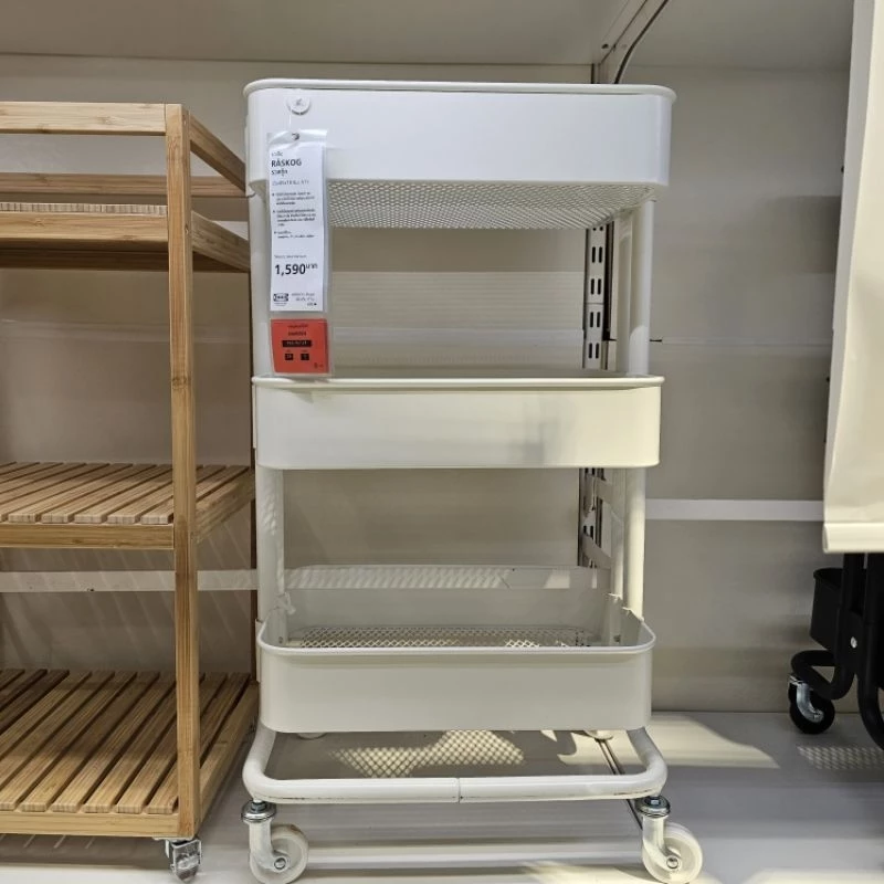 [ของแท้จาก​ IKEA]​ IKEA RÅSKOG รถเข็นเอนกประสงค์​ IKEA สีขาว 35x45x78 ซม