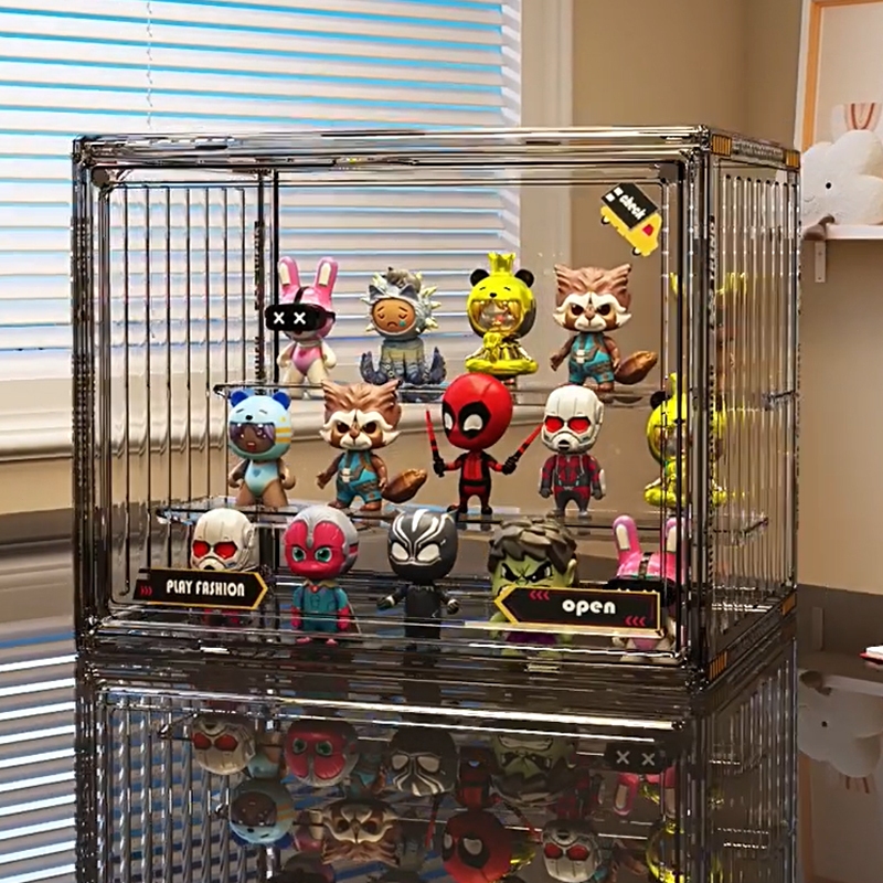กล่องใส่ Arttoy กล่องโชว์โมเดล โปร่งใส กล่องโชว์โมเดล popmart โปร่งใส กล่องเก็บของกันฝุ่น