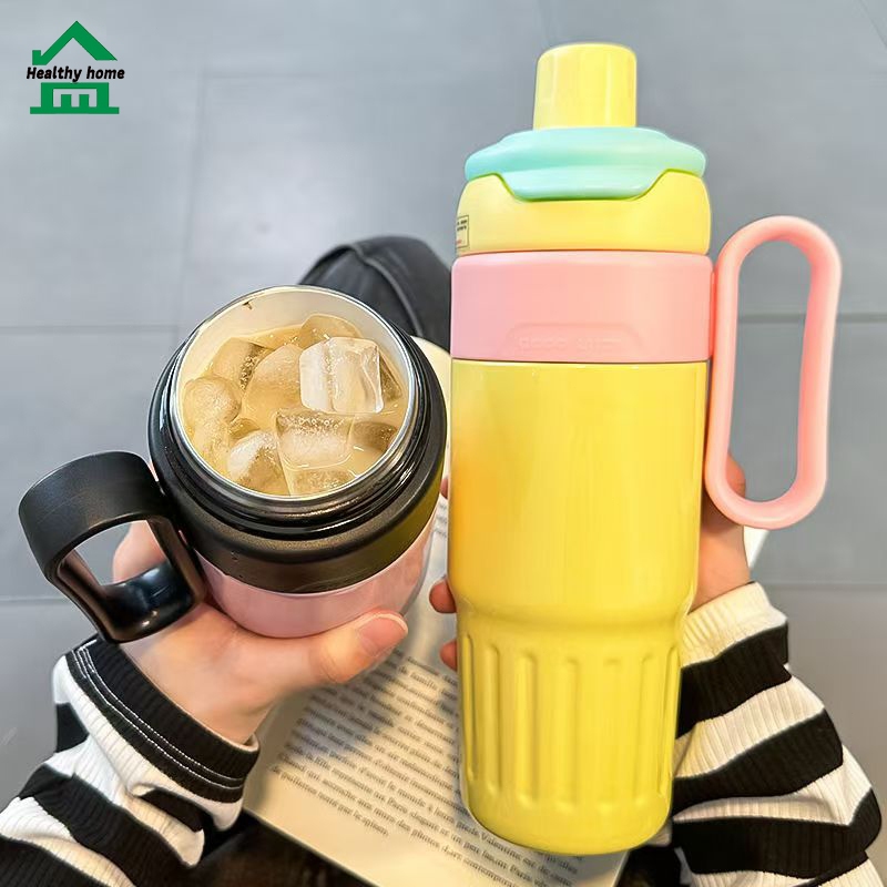 Healthy แก้วเก็บความเย็น วัสดุสแตนเลส 316 ซับเซรามิก ก้วน้ำเก็บอุณหภูมิ 780ml เก็บเย็น-ร้อนได้นาน
