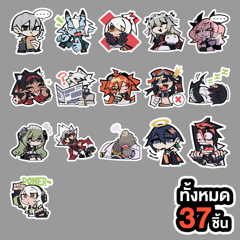 สติกเกอร์ ZenlessZoneZero กันน้ำ thumbnail 3